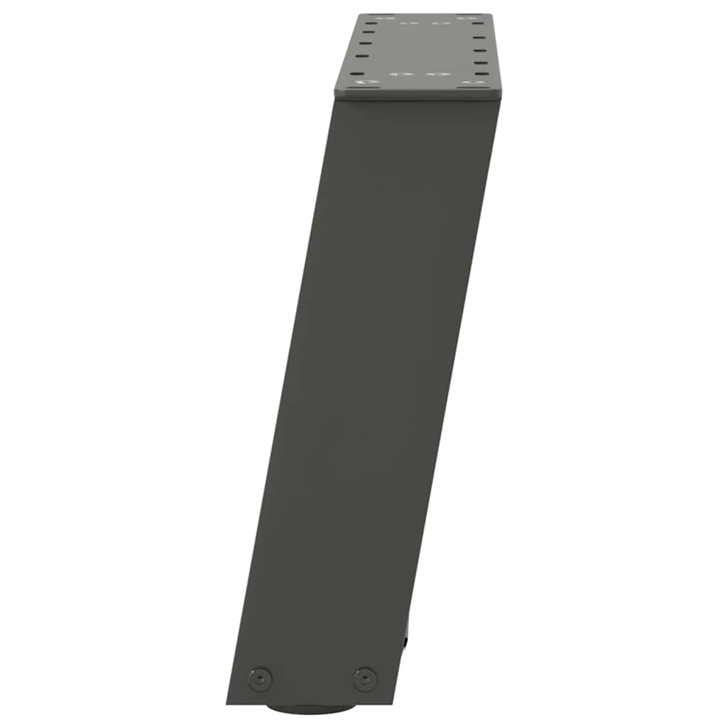 sofabordsben U-formet 2 stk. antracit 40x(30-31) cm stål