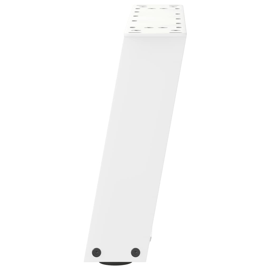 sofabordsben U-formet 2 stk. hvid 50x(30-31) cm stål