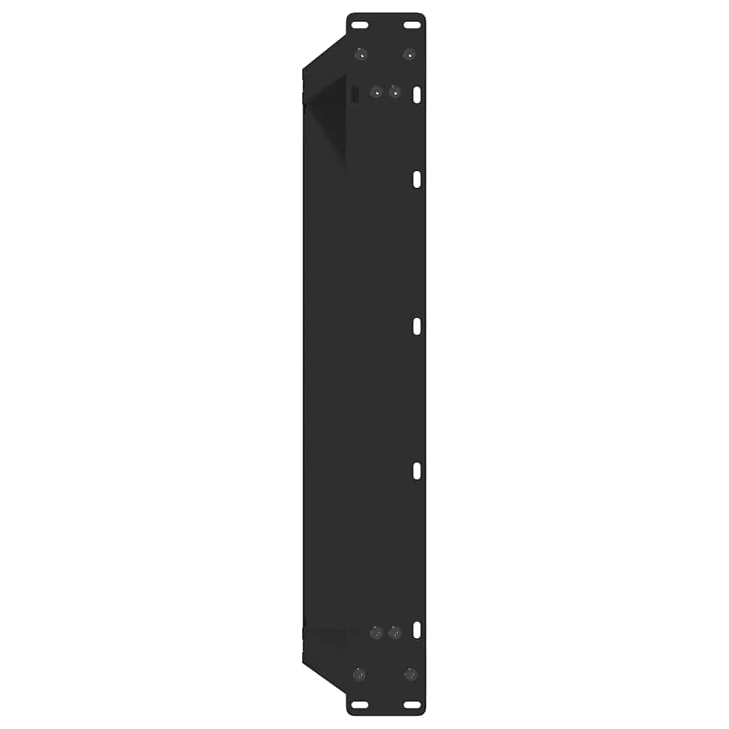 sofabordsben U-formet 2 stk. sort 60 x (30-31) cm stål