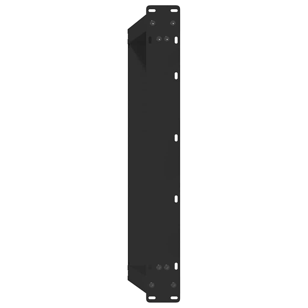 sofabordsben U-formet 2 stk. sort 70 x (30-31) cm stål