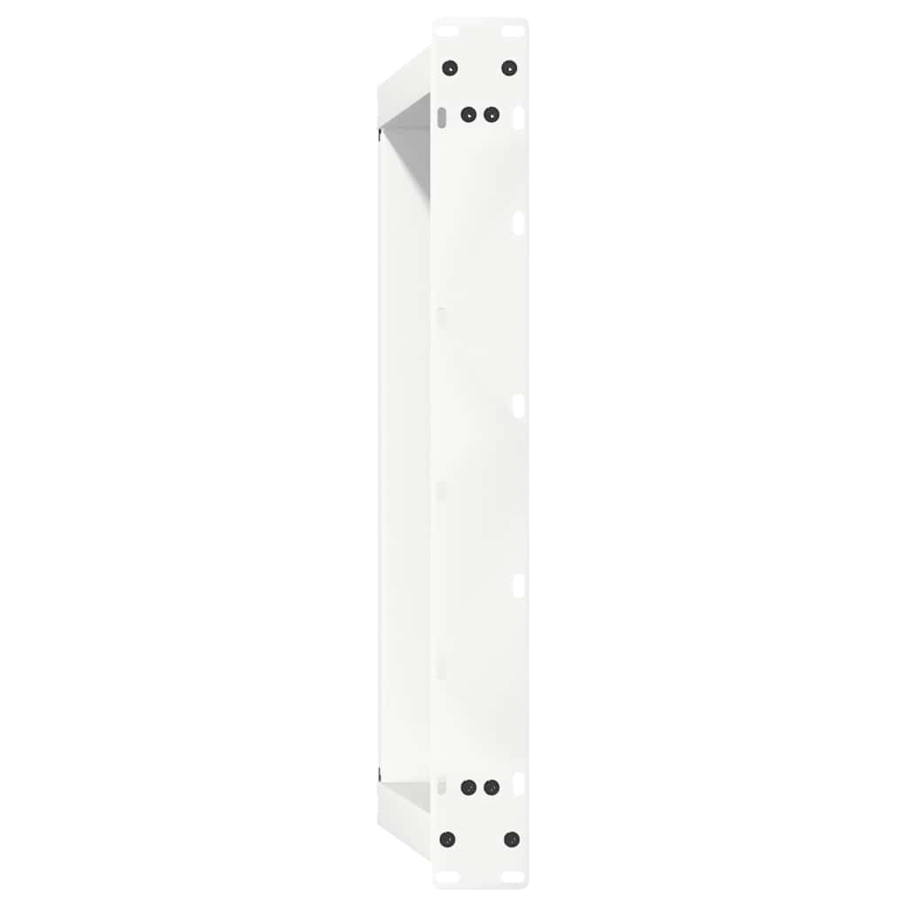 sofabordsben U-formet 2 stk. hvid 70x(30-31) cm stål