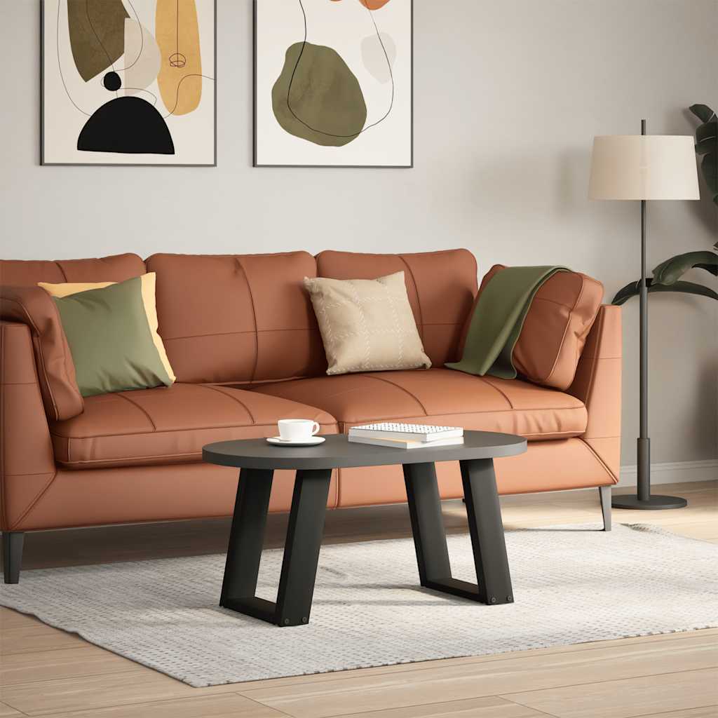 sofabordsben U-formet 2 stk. sort 28 x (42-43) cm stål