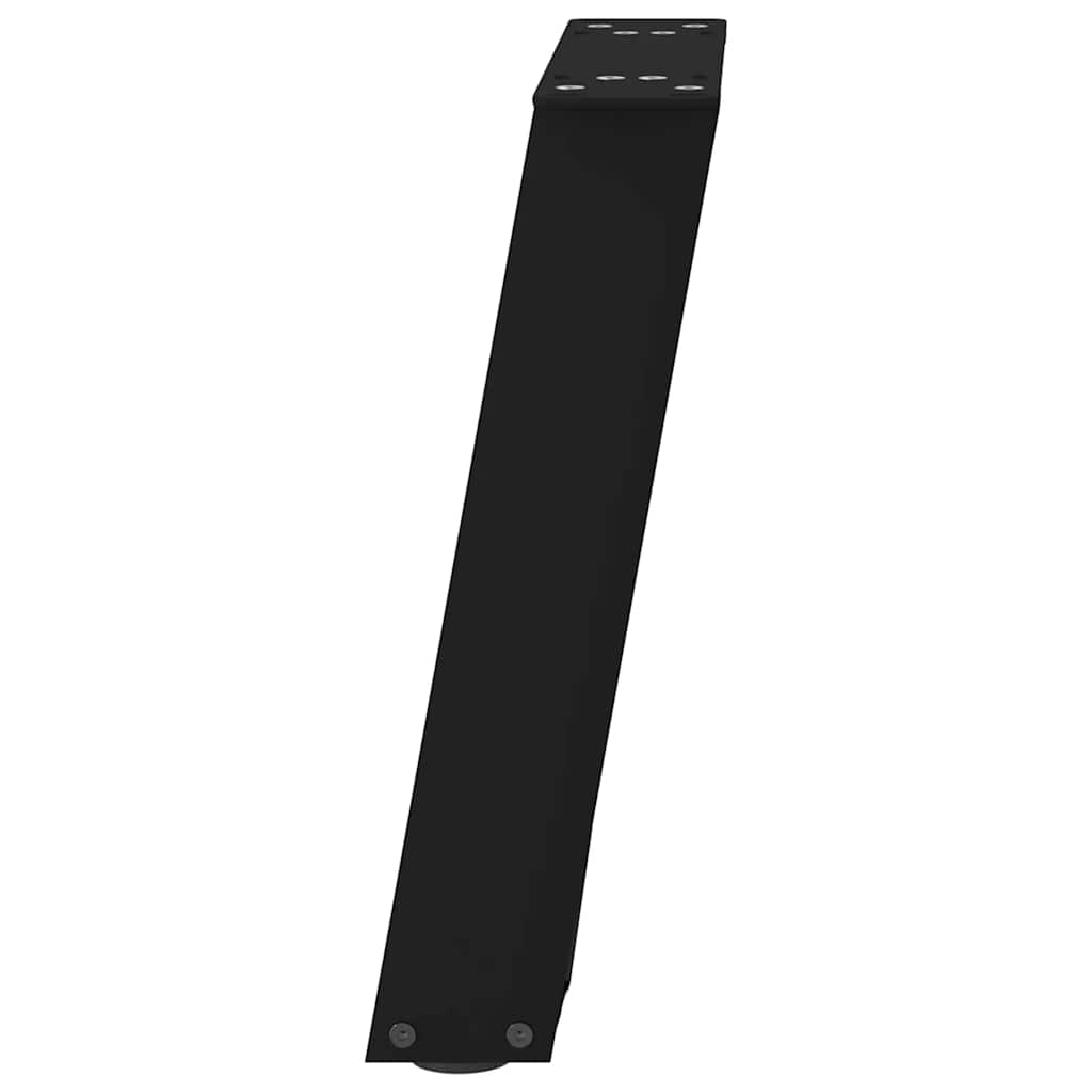 sofabordsben U-formet 2 stk. sort 28 x (42-43) cm stål