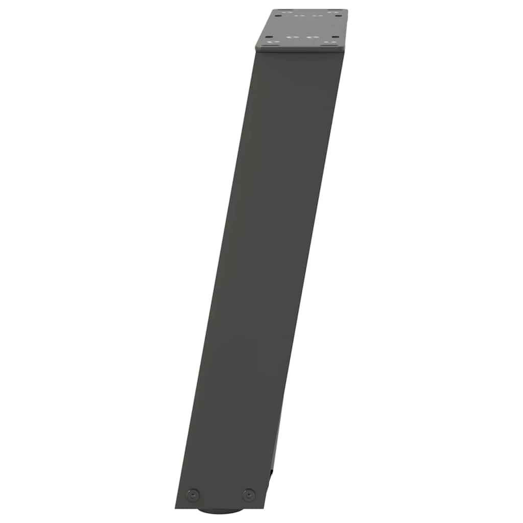 sofabordsben U-formet 2 stk. antracit 28 x (42-43) cm stål