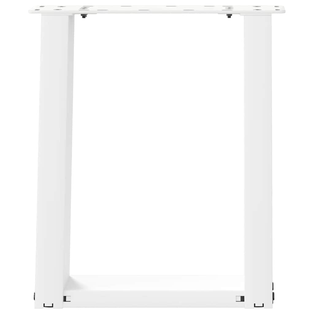 sofabordsben U-formet 2 stk. hvid 38 x (42-43) cm stål