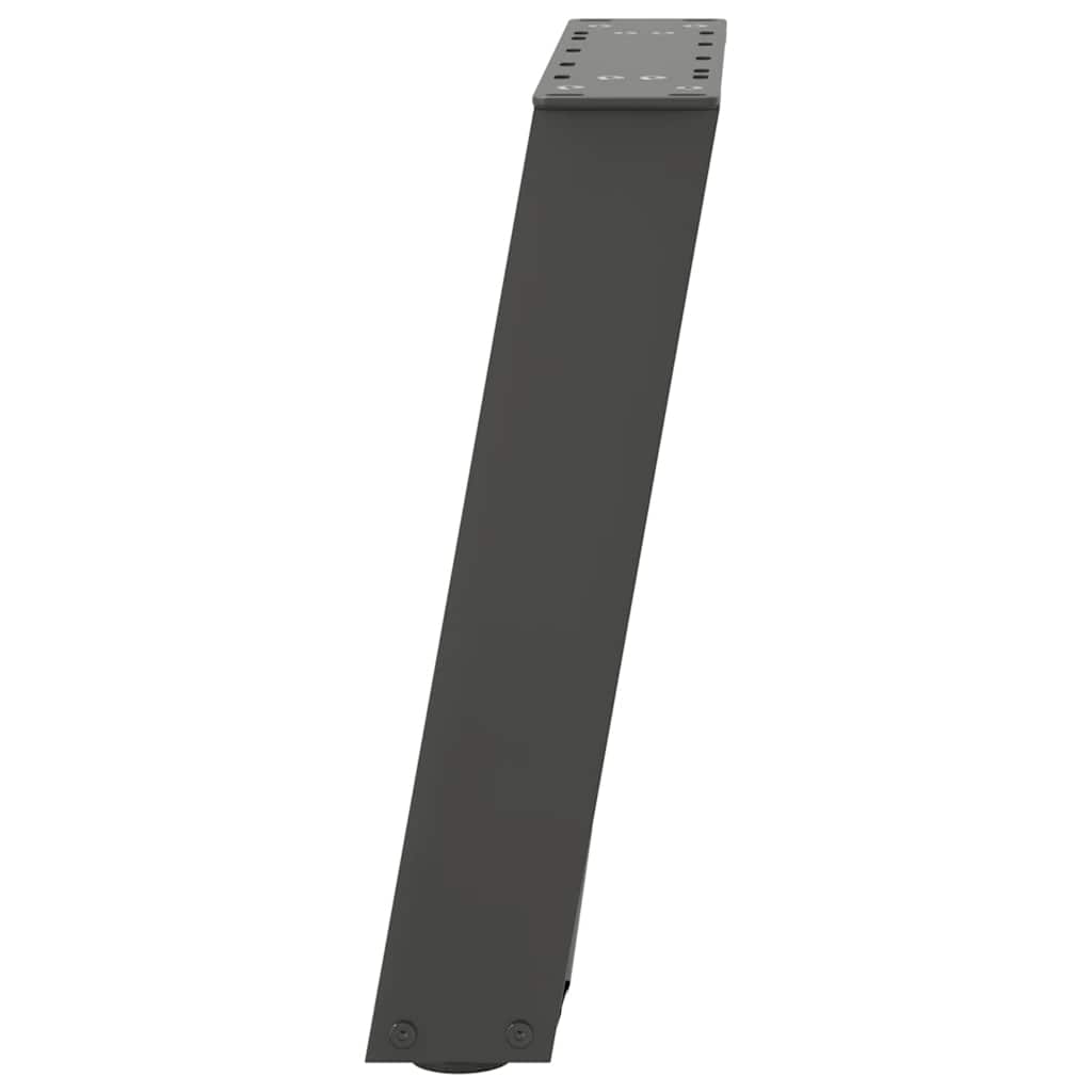 sofabordsben U-formet 2 stk. antracit 38 x (42-43) cm stål