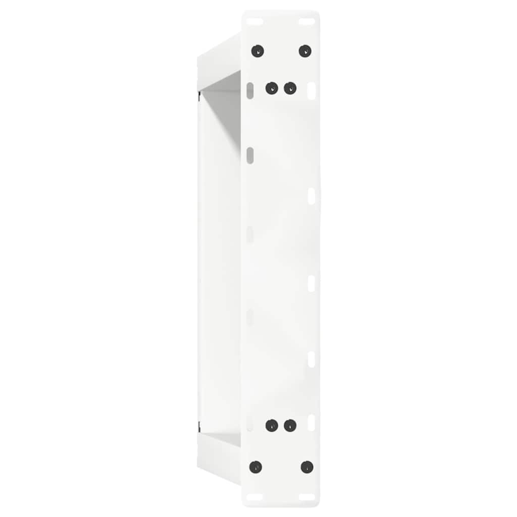 sofabordsben U-formet 2 stk. hvid 50x(42-43) cm stål