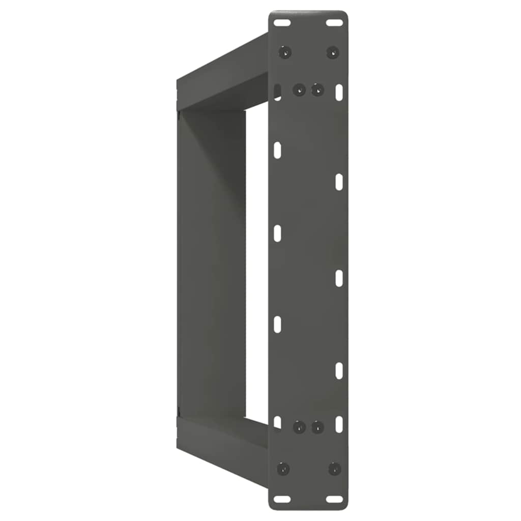 spisebordsben U-formet 2 stk. antracit 50x(72-73) cm stål