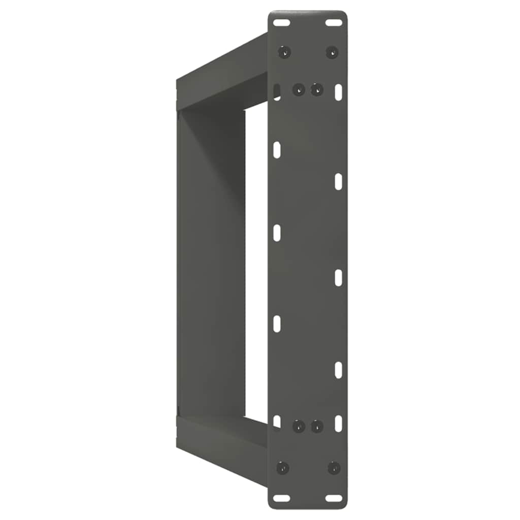 spisebordsben U-formet 2 stk. antracit 60 x (72-73) cm stål