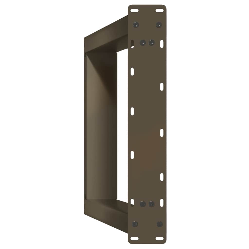spisebordsben U-formet 2 stk. naturstål 60 x (72-73) cm stål