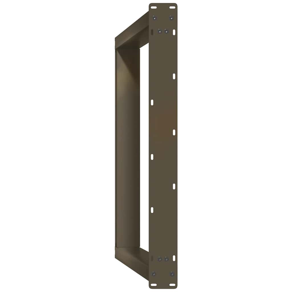 spisebordsben U-formet 2 stk. naturstål 70x(72-73) cm stål