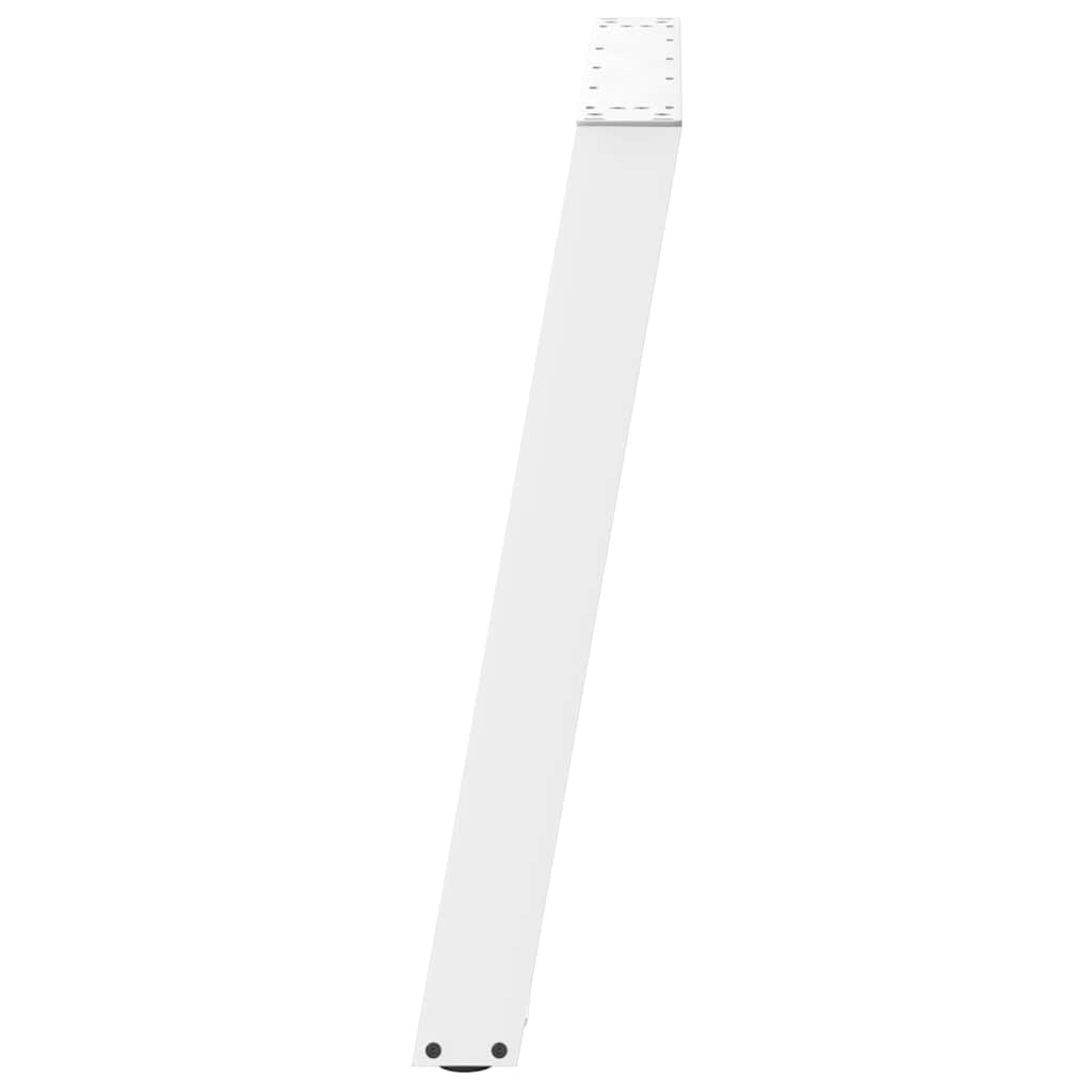 spisebordsben U-formet 2 stk. hvid 80x(72-73) cm stål
