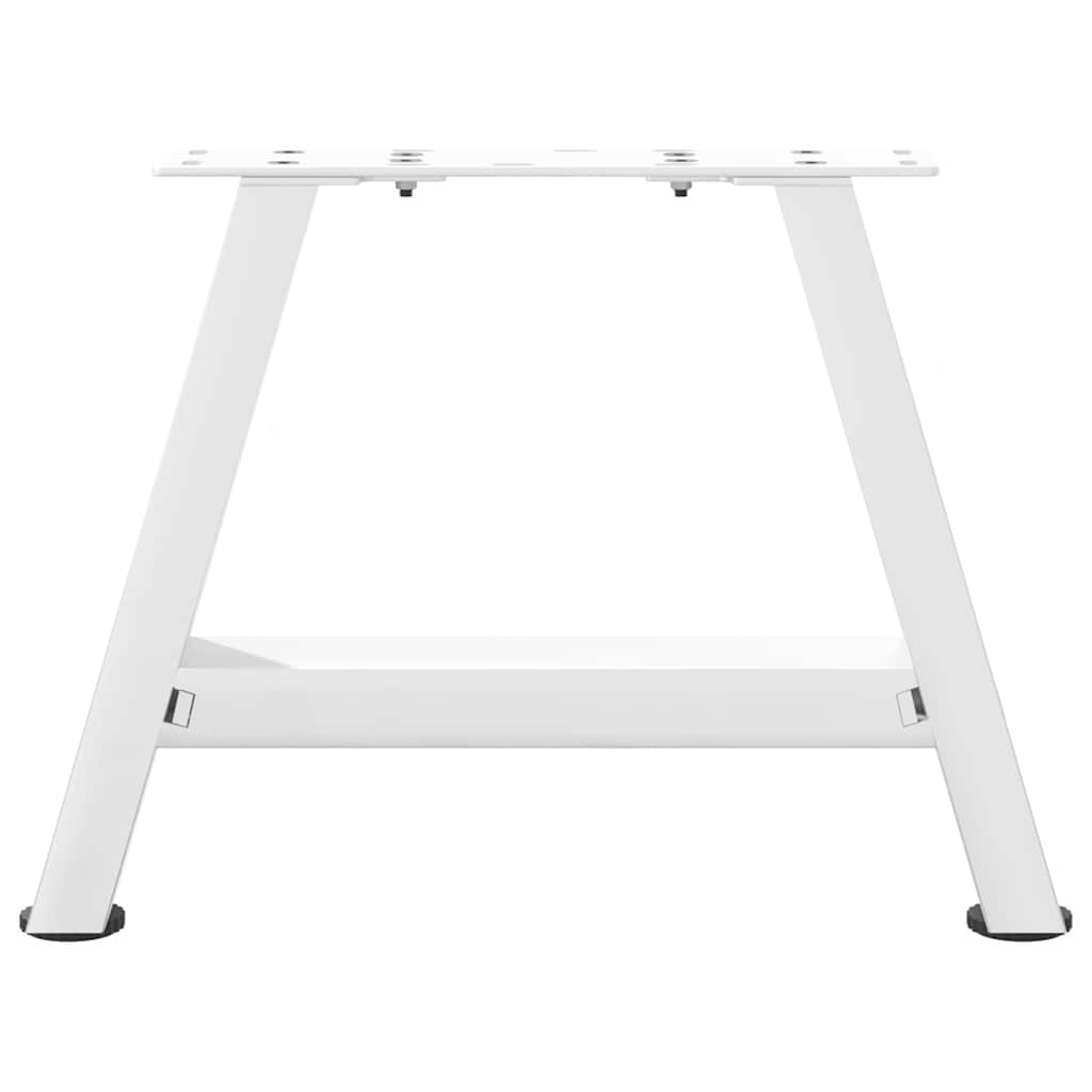 sofabordsben A-formet 2 stk. hvid 30x(30-31) cm stål