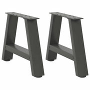 sofabordsben A-formet 2 stk. antracit 30x(30-31) cm stål