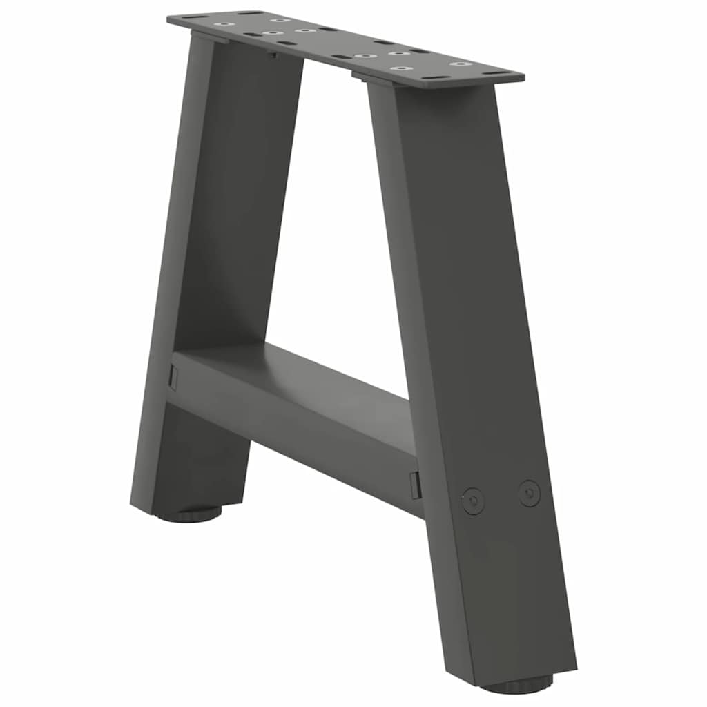 sofabordsben A-formet 2 stk. antracit 30x(30-31) cm stål