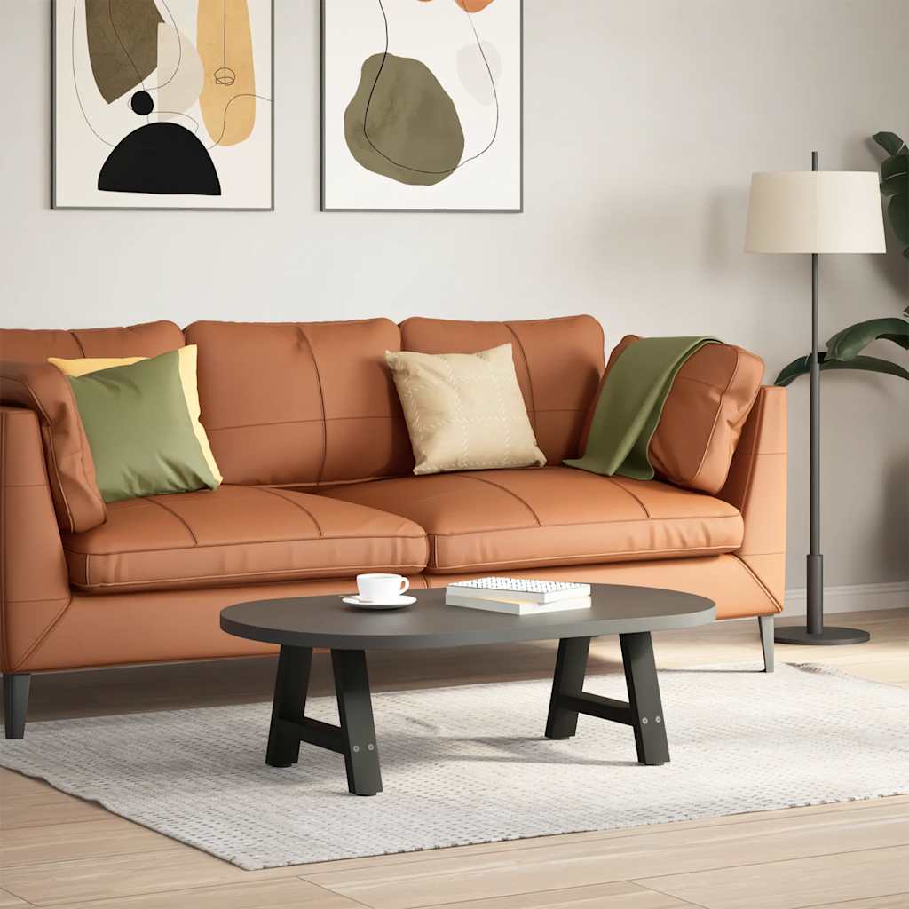 sofabordsben A-formet 2 stk. sort 40x(30-31) cm stål
