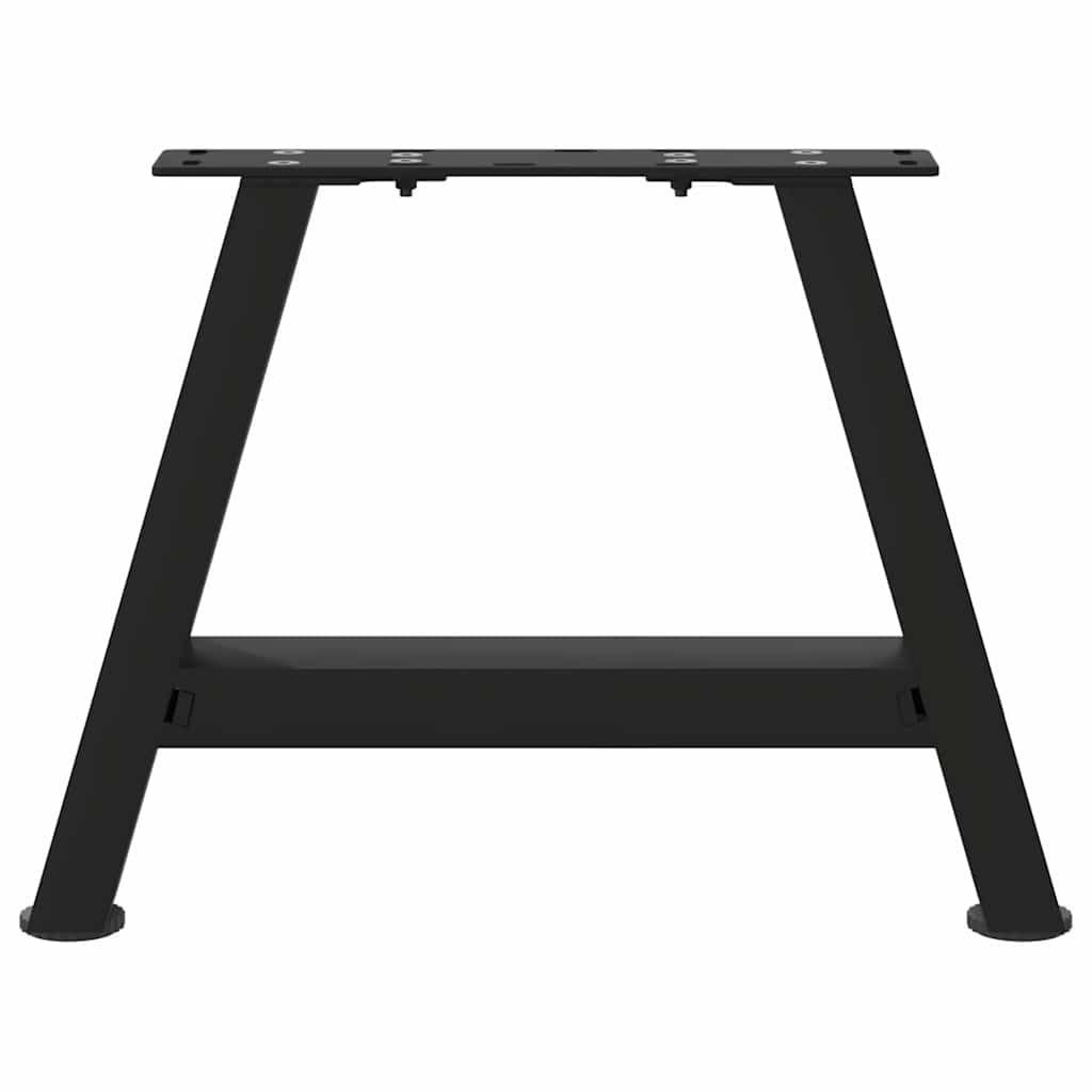 sofabordsben A-formet 2 stk. sort 40x(30-31) cm stål