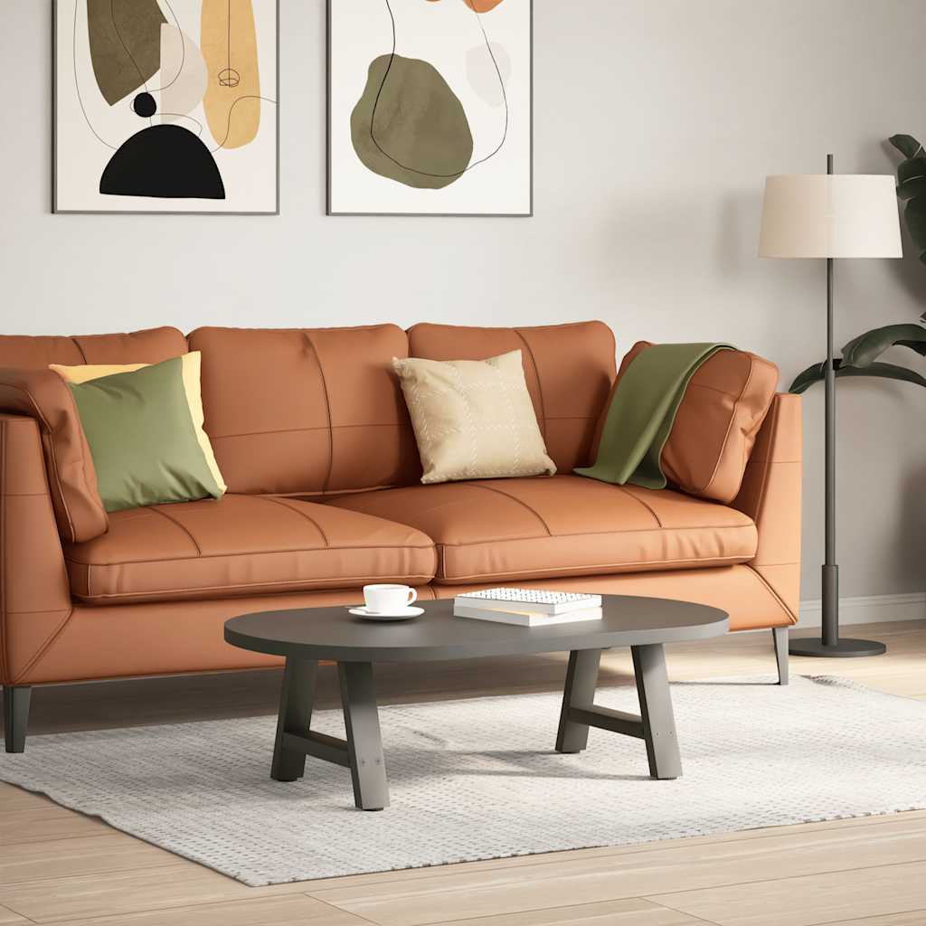 sofabordsben A-formet 2 stk. antracit 40x(30-31) cm stål
