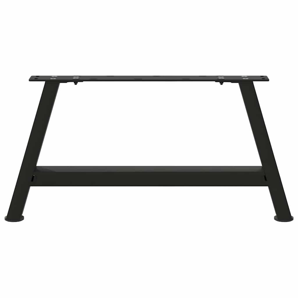 sofabordsben A-formet 2 stk. sort 60 x (30-31) cm stål