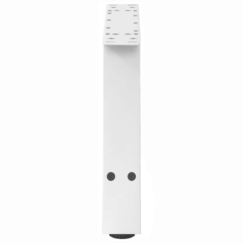 sofabordsben A-formet 2 stk. hvid 60x(30-31) cm stål
