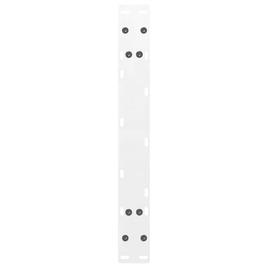 sofabordsben A-formet 2 stk. hvid 60x(30-31) cm stål