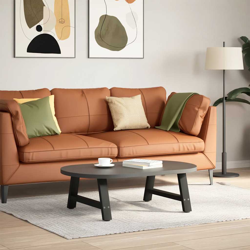 sofabordsben A-formet 2 stk. sort 70 x (30-31) cm stål