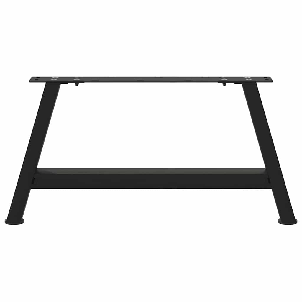 sofabordsben A-formet 2 stk. sort 70 x (30-31) cm stål