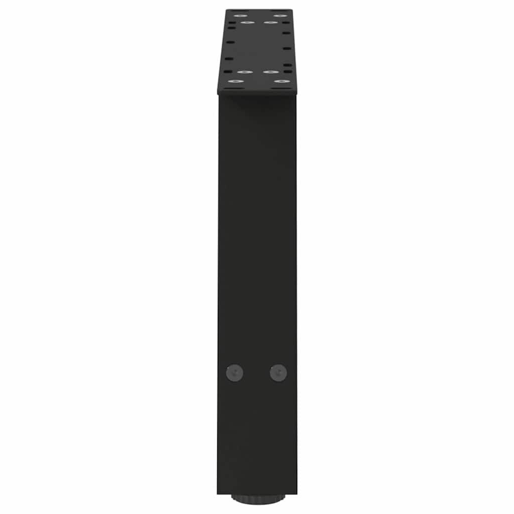 sofabordsben A-formet 2 stk. sort 70 x (30-31) cm stål
