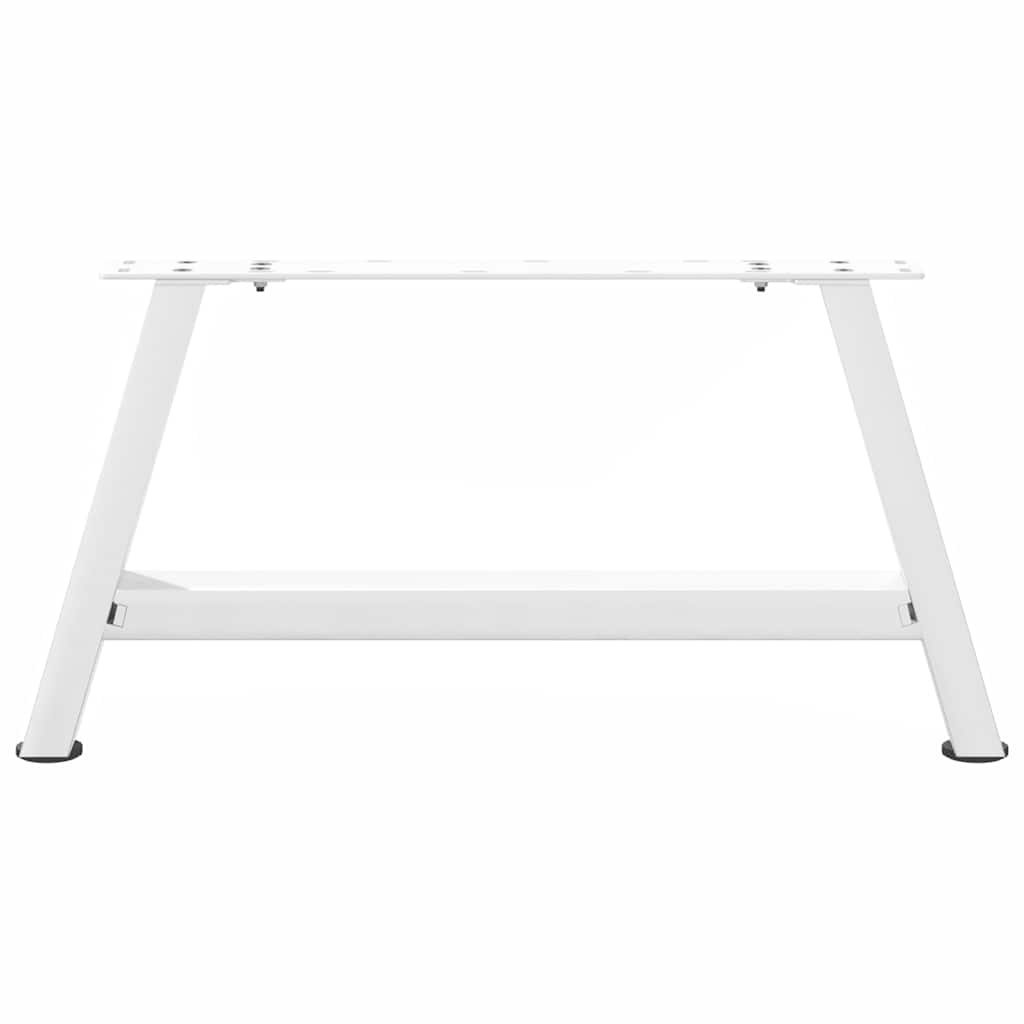 sofabordsben A-formet 2 stk. hvid 70x(30-31) cm stål