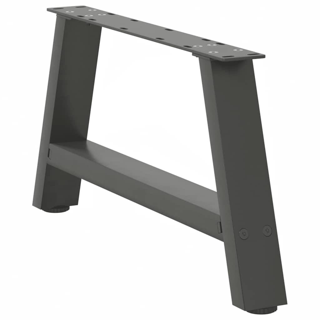 sofabordsben A-formet 2 stk. antracit 70x(30-31) cm stål