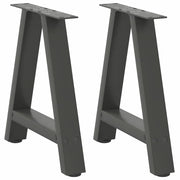 sofabordsben A-formet 2 stk. antracit 38 x (42-43) cm stål