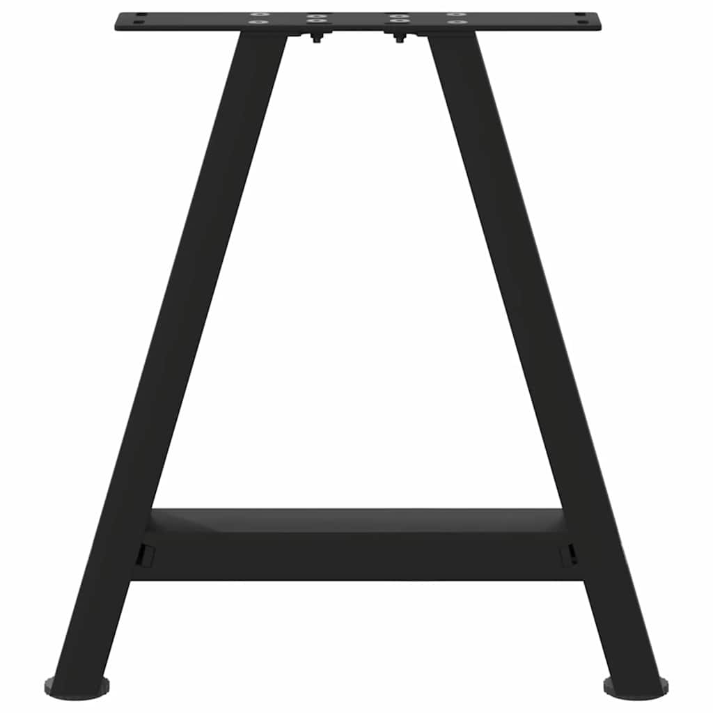 sofabordsben A-formet 2 stk. sort 50x(42-43) cm stål