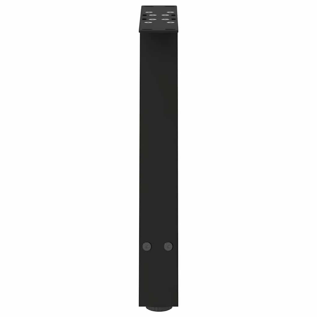 sofabordsben A-formet 2 stk. sort 50x(42-43) cm stål