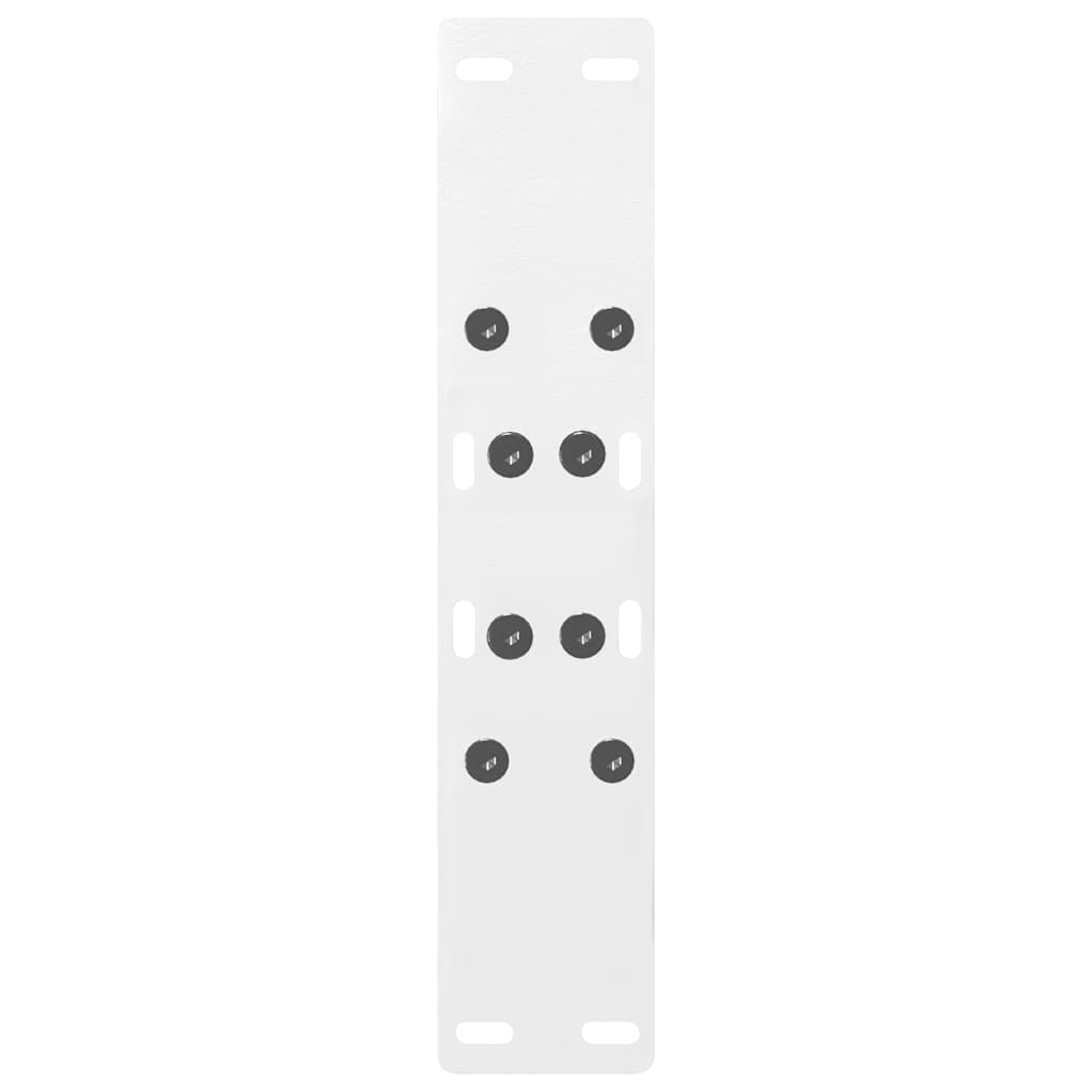 sofabordsben A-formet 2 stk. hvid 50x(42-43) cm stål