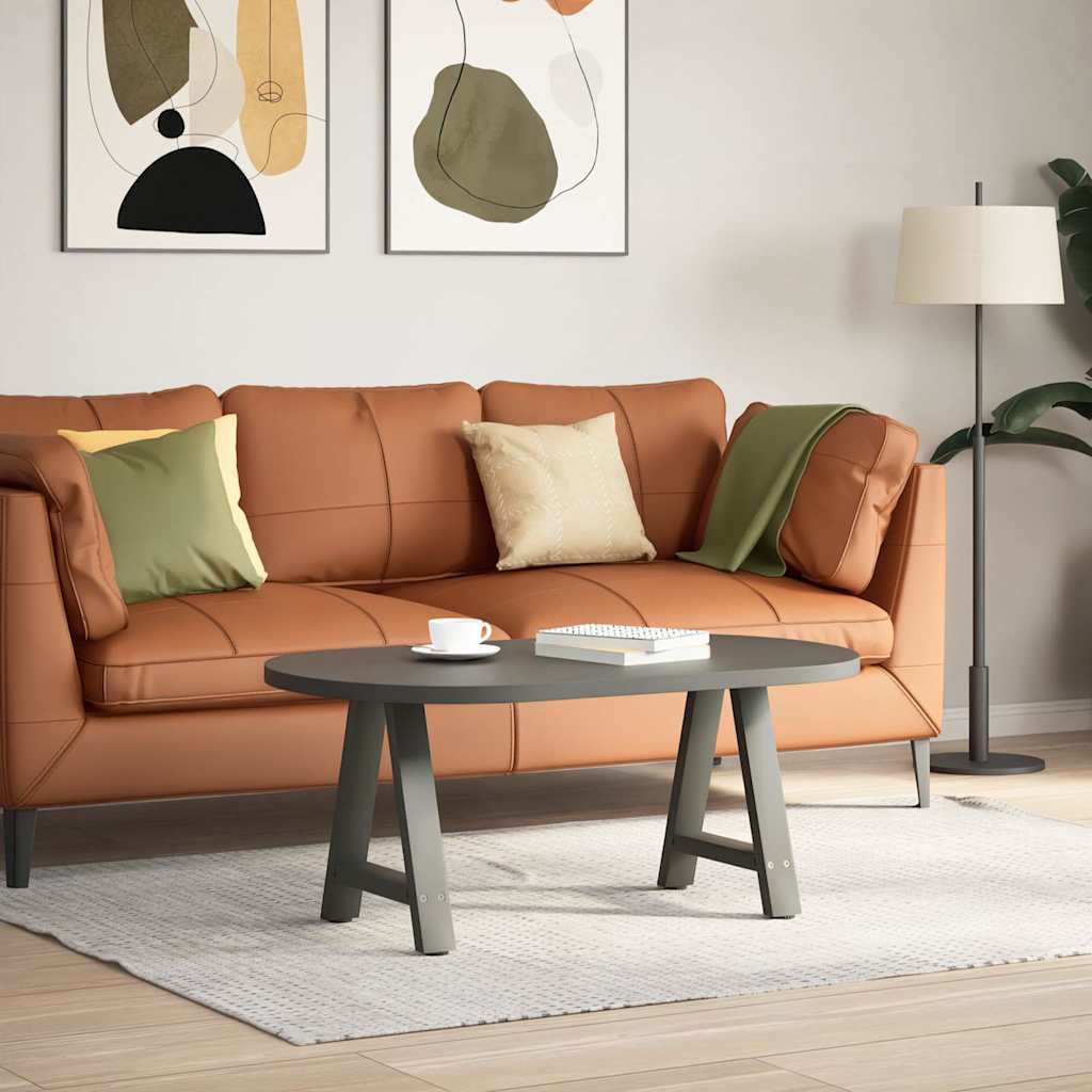 sofabordsben A-formet 2 stk. antracit 50x(42-43) cm stål