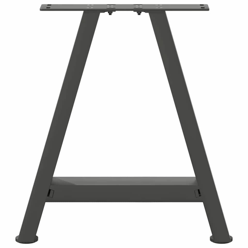 sofabordsben A-formet 2 stk. antracit 50x(42-43) cm stål