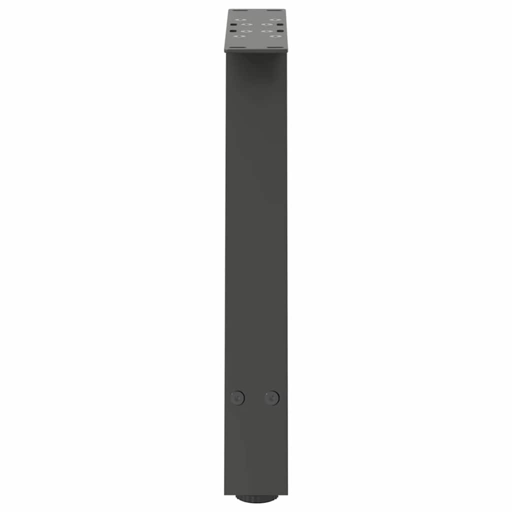 sofabordsben A-formet 2 stk. antracit 50x(42-43) cm stål