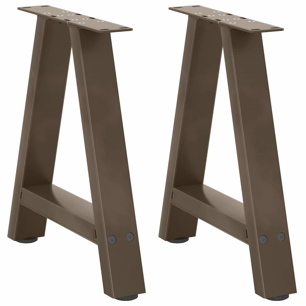 sofabordsben A-formet 2 stk. 50x(42-43) cm stål