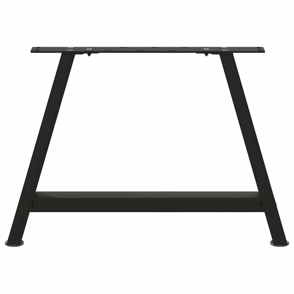 sofabordsben A-formet 2 stk. sort 60 x (42-43) cm stål