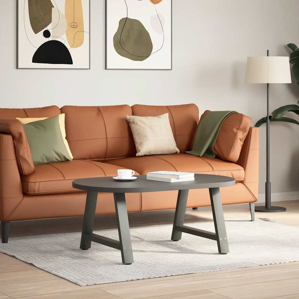 sofabordsben A-formet 2 stk. antracit 60 x (42-43) cm stål