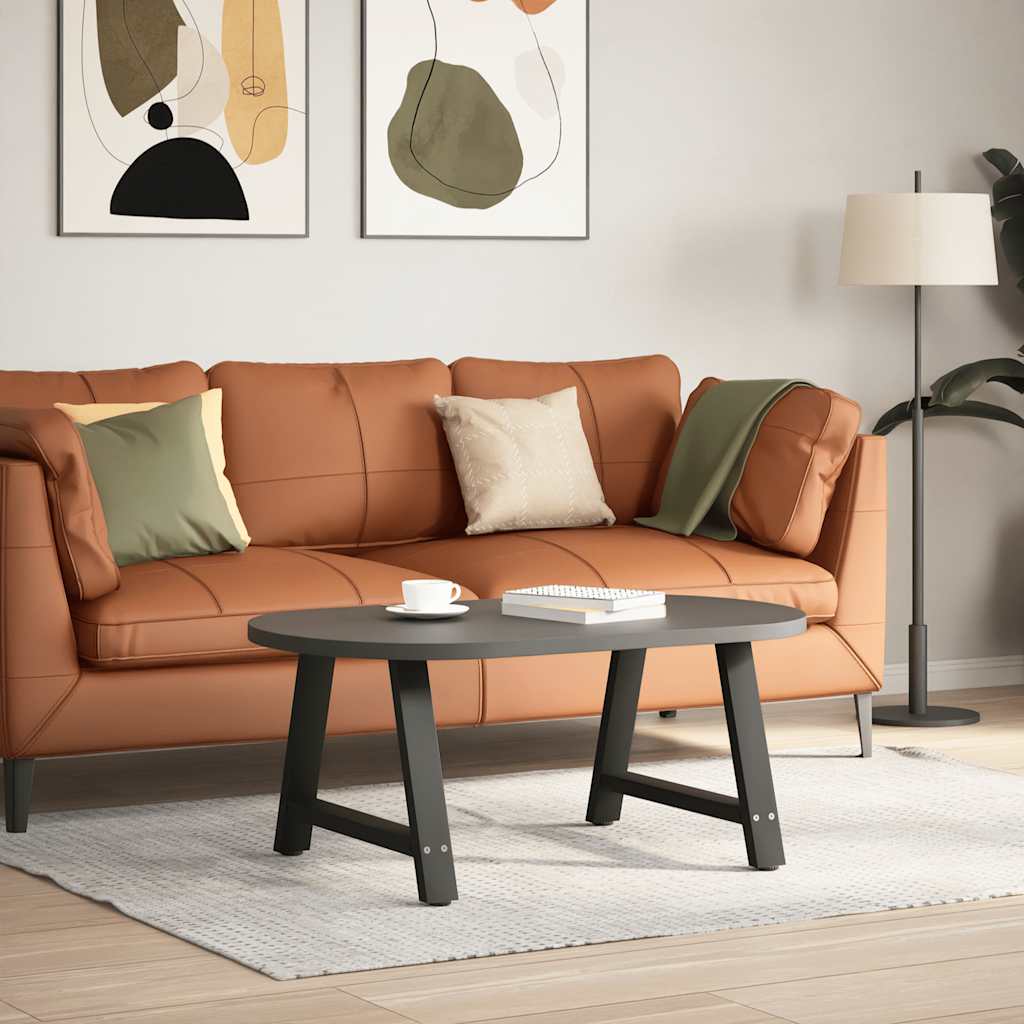 sofabordsben A-formet 2 stk. sort 70 x (42-43) cm stål