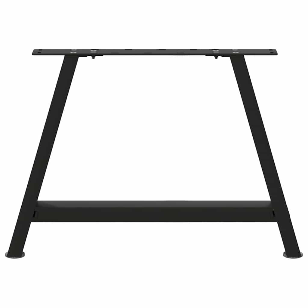 sofabordsben A-formet 2 stk. sort 70 x (42-43) cm stål
