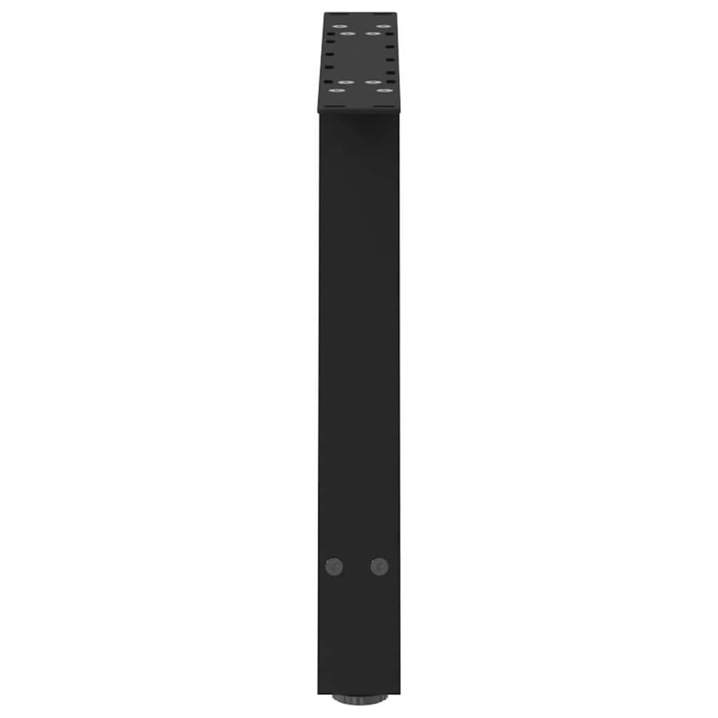 sofabordsben A-formet 2 stk. sort 70 x (42-43) cm stål