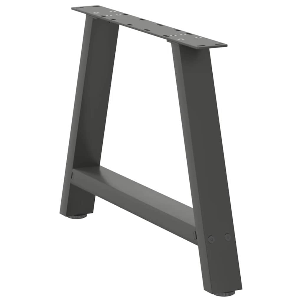 sofabordsben A-formet 2 stk. antracit 70x(42-43) cm stål