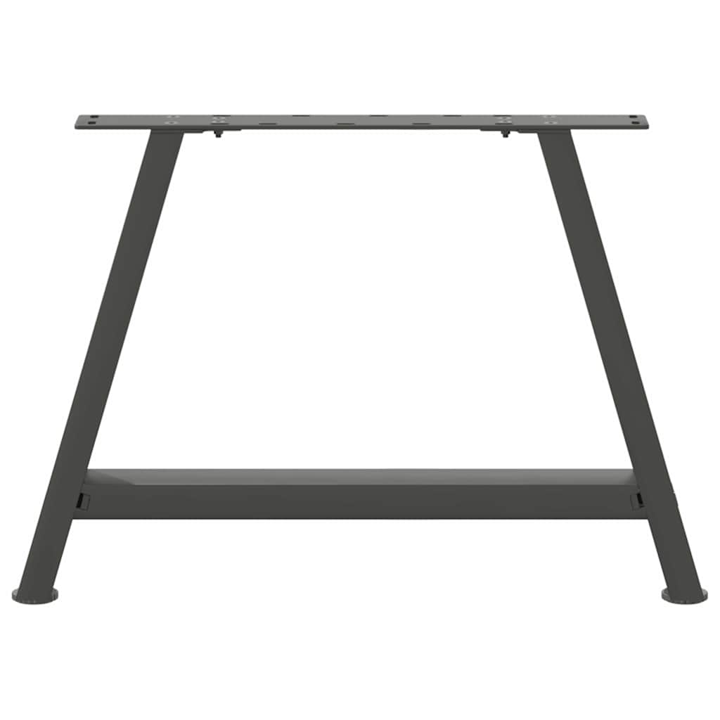 sofabordsben A-formet 2 stk. antracit 70x(42-43) cm stål