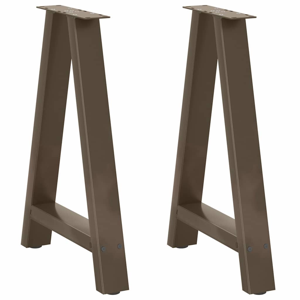 spisebordsben A-formet 2 stk. 50x(72-73) cm stål