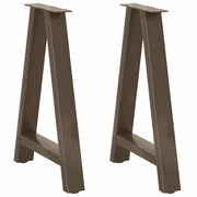 spisebordsben A-formet 2 stk. 50x(72-73) cm stål