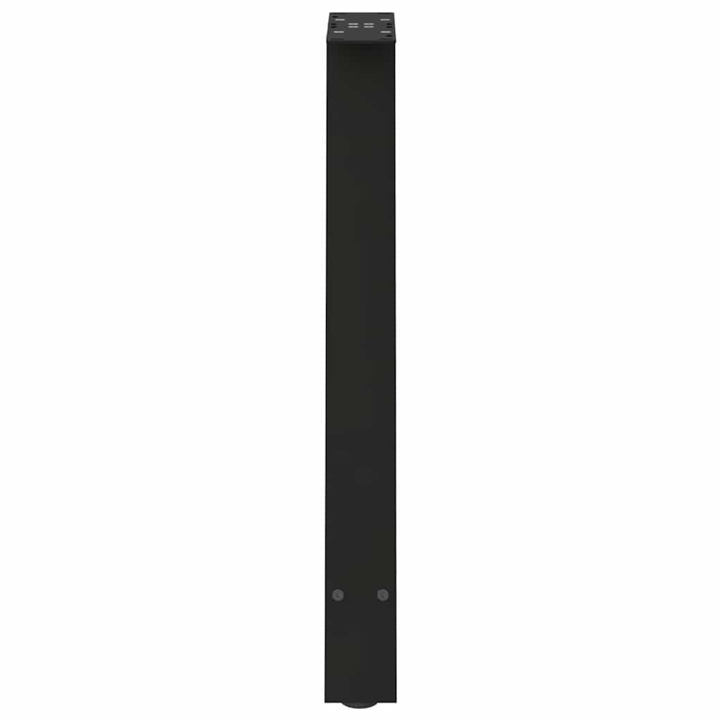 spisebordsben A-formet 2 stk. sort 60 x (72-73) cm stål