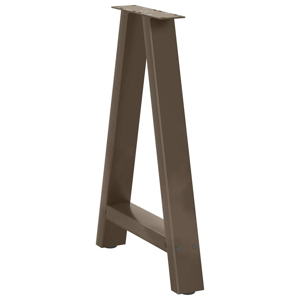 spisebordsben A-formet 2 stk. 60 x (72-73) cm stål
