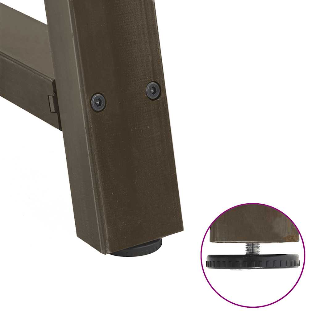 spisebordsben A-formet 2 stk. 60 x (72-73) cm stål